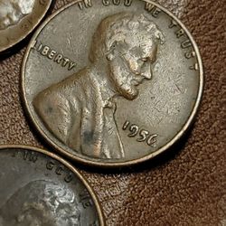 1956 Wheat Penny Error On 6