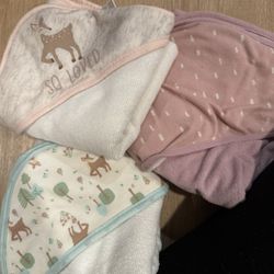 Baby Girl Bath Towels 