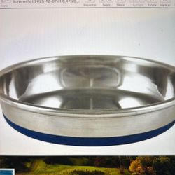 Dursley Stainless Steel Pet Bowl, No Skid, 6.5 X 1 Inch
