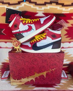 Jordan 1 High Zoom Comfort 2 Teyana Taylor  W9.5M8 A Rose From Harlem Used