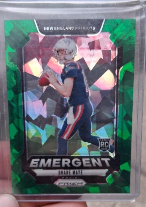 2024 NFL Rookie Drake Maye Panini Prizms Lot Of 3