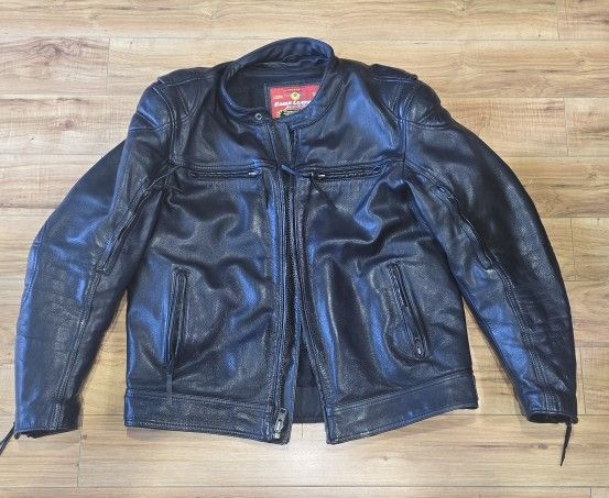 Men's Leather motorcycle jacket.