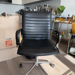 Black Leather Office Chair