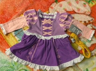 Disney Baby Rapunzel from Tangled costume dress with headband