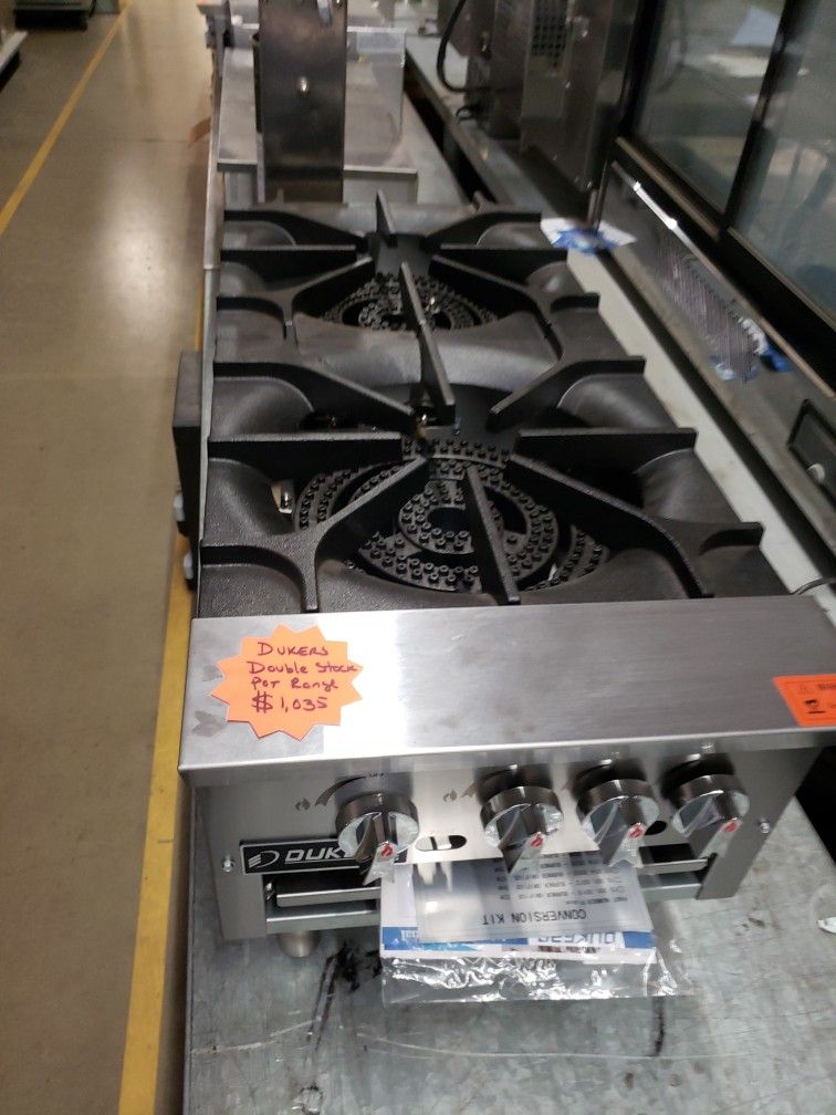 Dukers Double Stock Pot Range Natural Gas