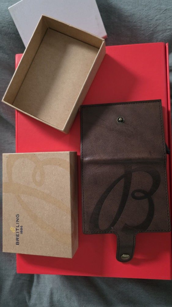 Breitling Heritage Brown Leather Card Holder