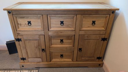 Solid Pine Sideboard / Buffet Cabinet