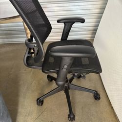 Office Chair - WorkPro® 1000 Series Ergonomic Mesh/Mesh Mid-Back Task Chair, Black/Black, BIFMA Comp