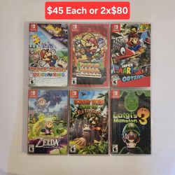 Nintendo Switch Games  New&Sealed  Any Other Used Prices are on Photos Available Today 