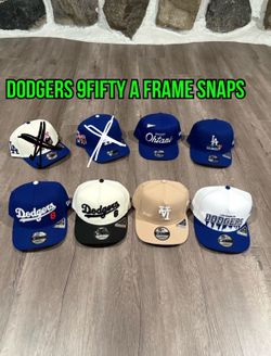 MLB New Era Los Angeles Dodgers Ohtani Edition And Regular Blue White Black Tan 9fifty A Frame SnapBack Hats