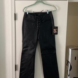 Women’s Leather Motorcycle Pants NEW! Must Sell