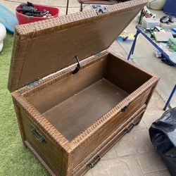 Chest Or Trunk With Drawer Underneath 