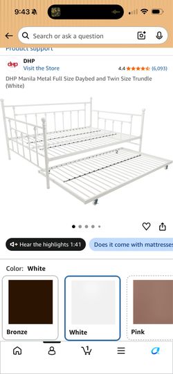 Free Bed frame with trundle