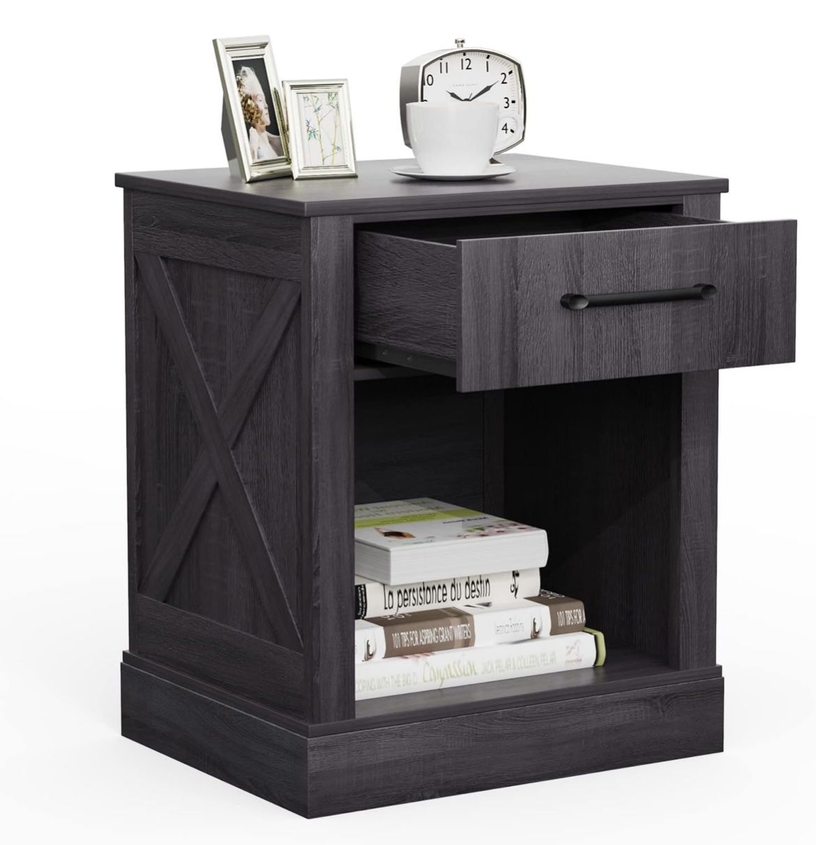 Farmhouse Nightstand, Rustic End Table w/Drawer For Sale $27.00 50%+ OFF Retail $55.99 NEW IN BOX