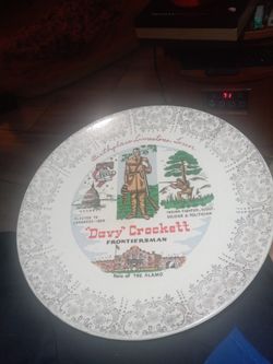 Davy Crockett Plate