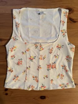 New AFRM Floral Tank