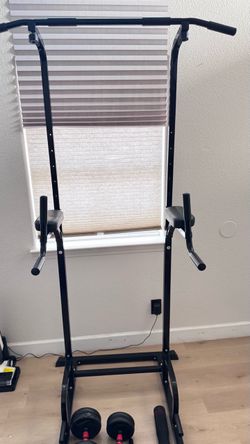 Sportsroyals Power Tower and Adjustable Dumbbell Set