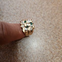 size 10 -10.5 14 k men ring