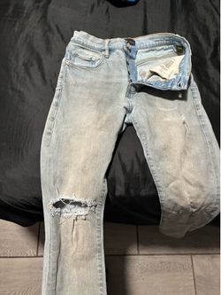 Purple jeans