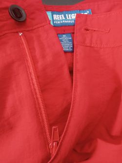 Reel Legends Red Womens Size M Quick Dry Nylon Solid Fishing Camping Shorts  for Sale in Ocean Brz Pk, FL - OfferUp