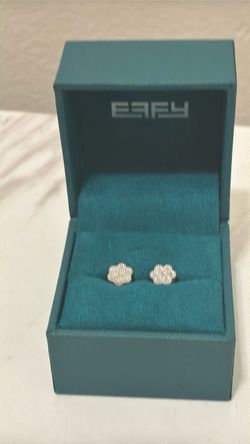 Effy -Silver/Diamond - stud earrings