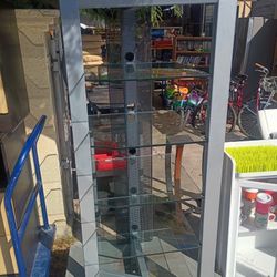 Metal And Glass Rack For Electronics 