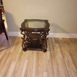 Glass End table 