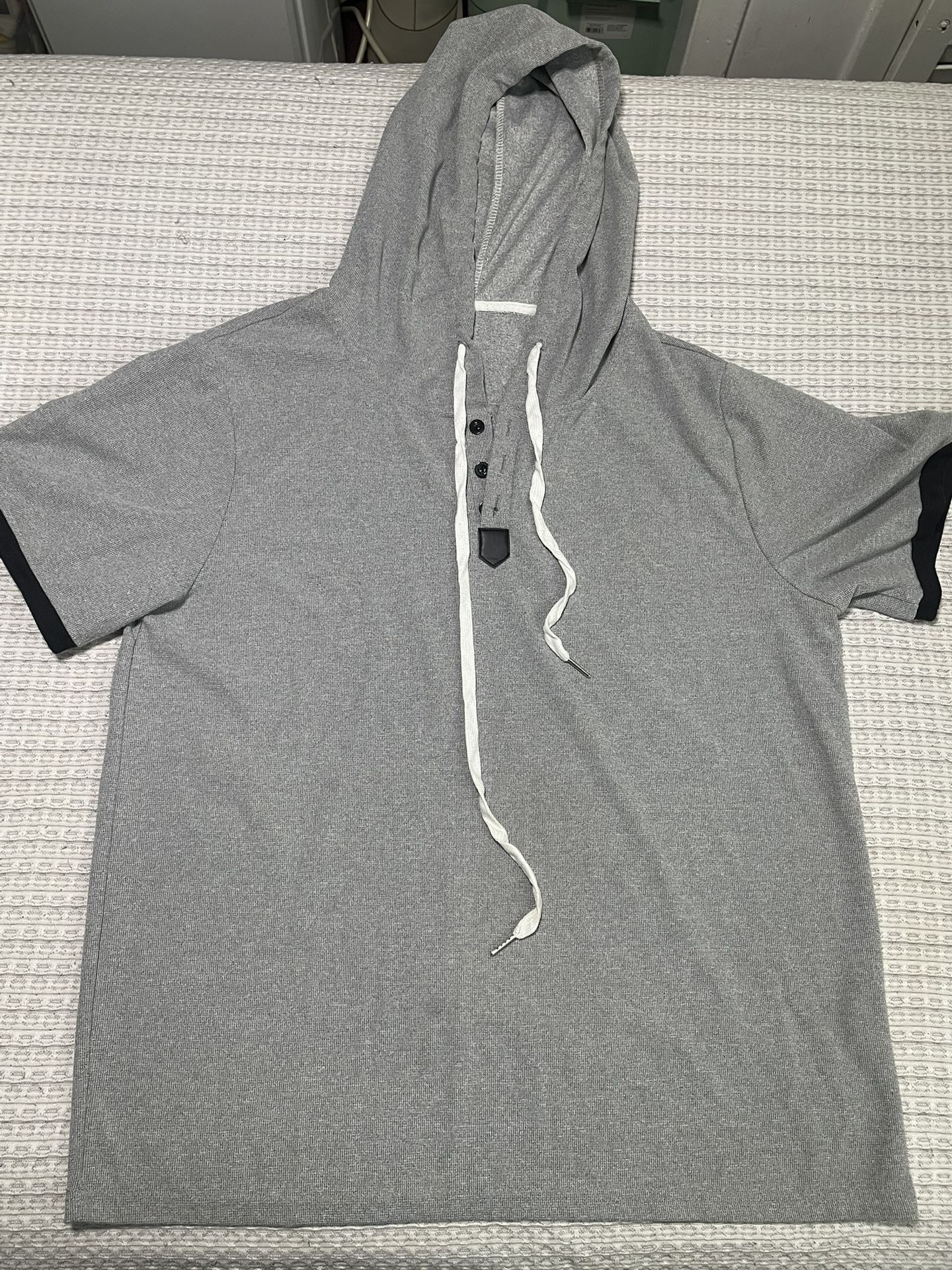 Gray Shirt With a Hoodie