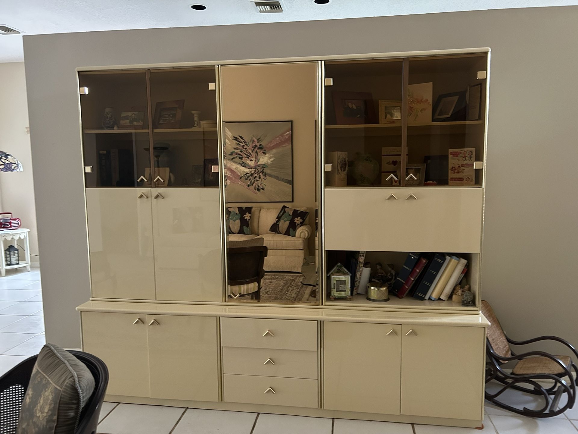 Italian Lacquer Wall Unit