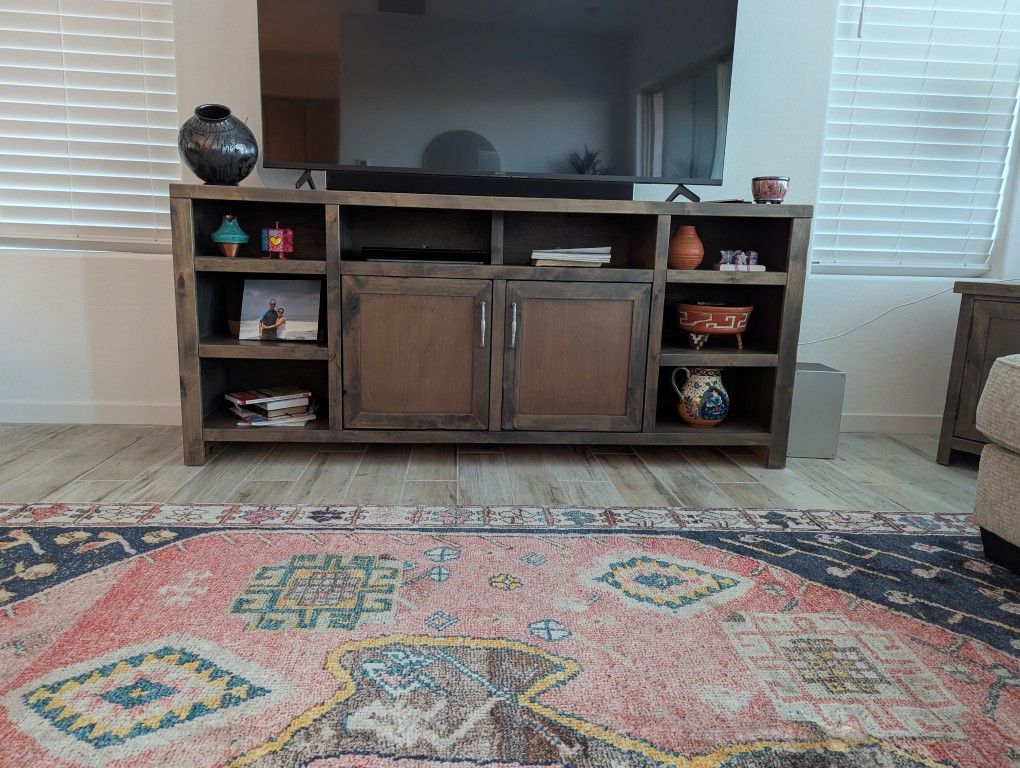 Like New Rustic 74 "  TV Stand 
