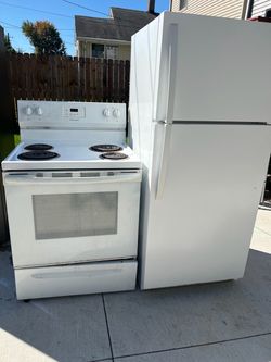 Fridge and stove