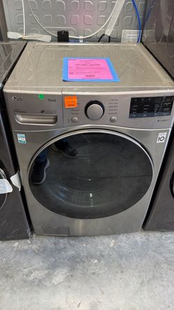 LG ThinQ Direct Drive Front Load Washer and dryer stackable