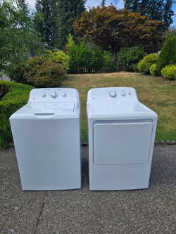 GE Washer & Electric Dryer Set – Deep Cleaned, Excellent Condition – Ready to Use