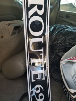 Metal plate signs