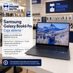 Samsung Galaxy Book6 Pro - Copilot+ PC - 16" 3K AMOLED Touch Screen Laptop (Opened Box) - $5 Down Payment Plan Available