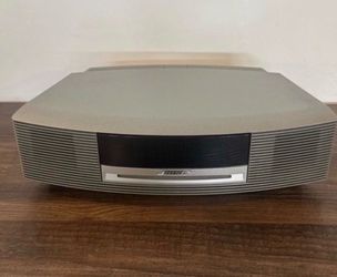 Bose Wave Music System CD Player AM/FM Radio Silver w/ Remote Works Perfect