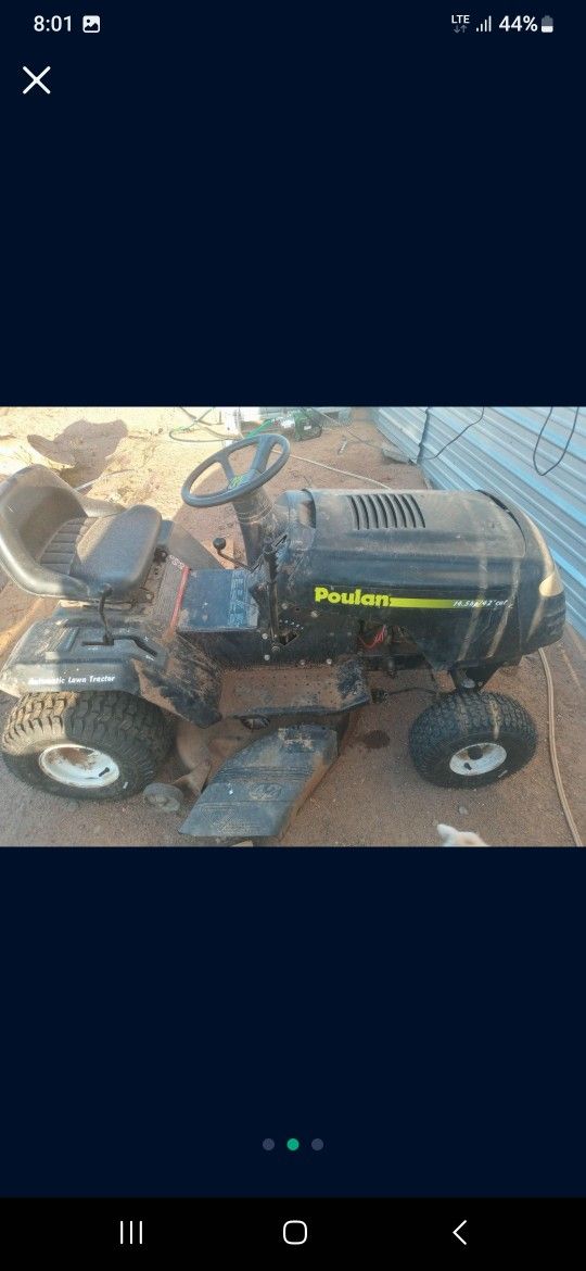 Poulan Lawn Tractor (Just For Today)