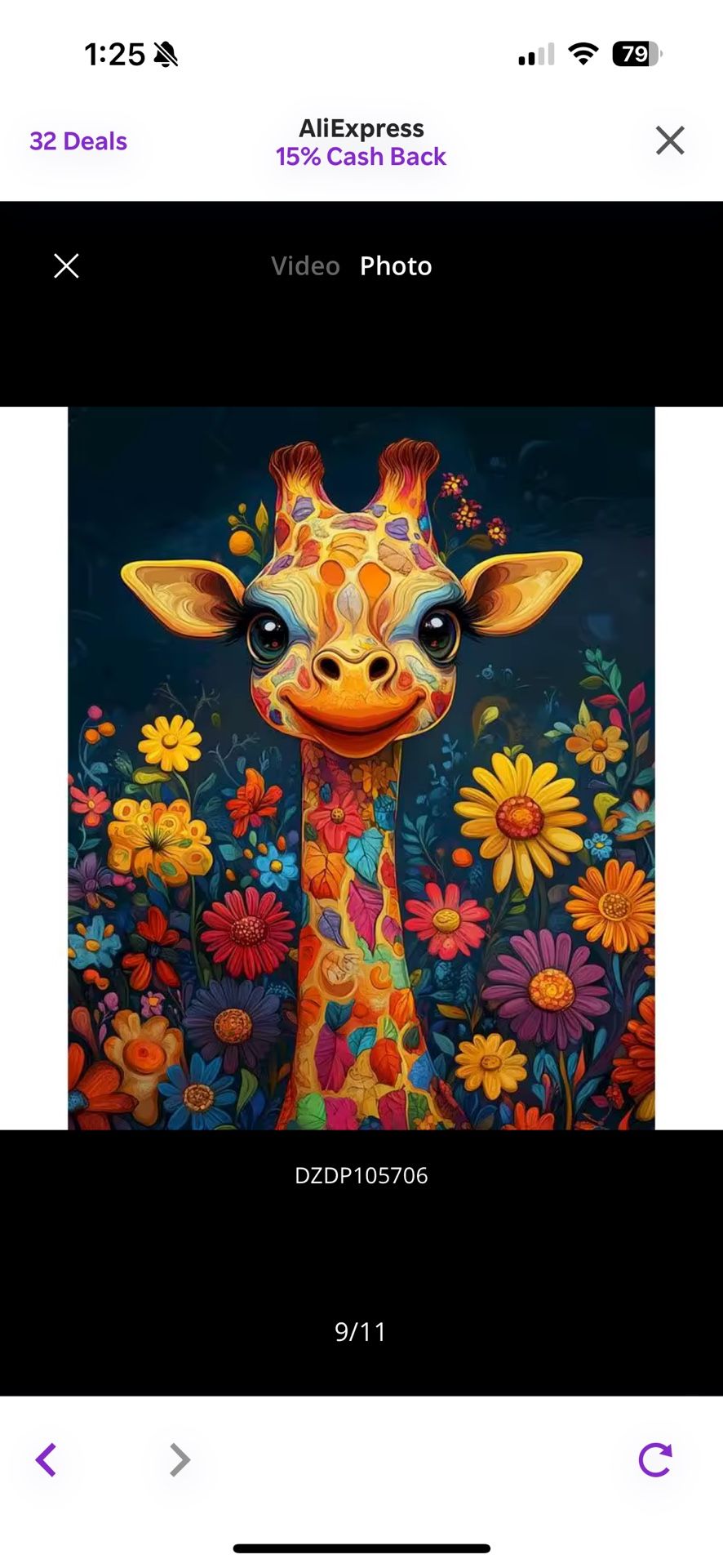 Diamond Painting Giraffe Kit