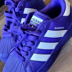 Purple Adidas Superstar Size 8
