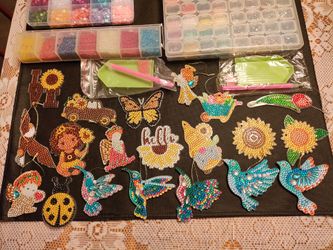 Diamond art lot and sequins