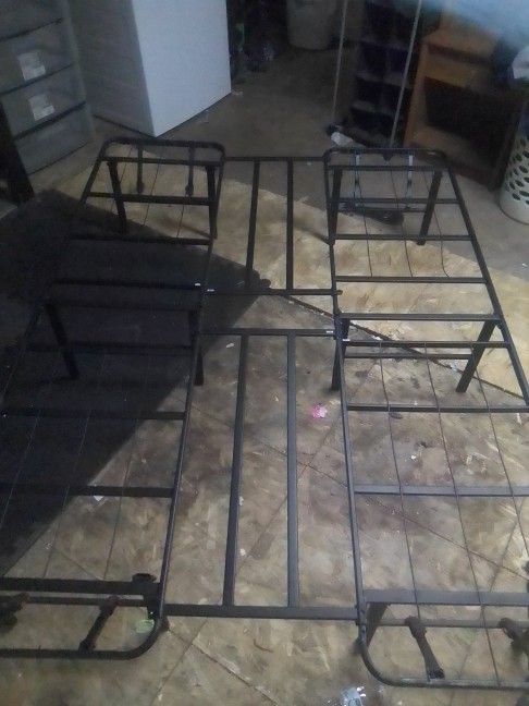 $25 Gently Used Full Black Metal Foldable Bed Frame