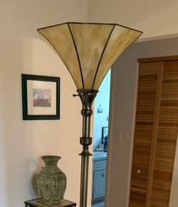 Floor Lamp, solid metal base
