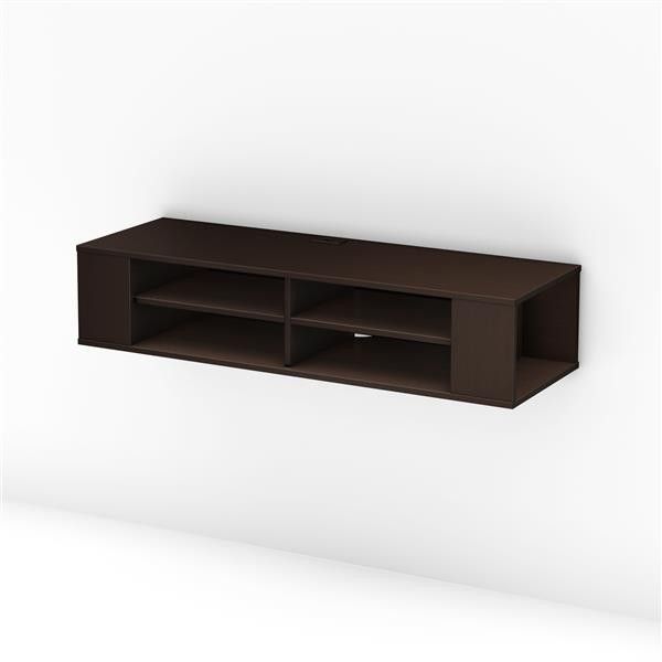 New South Shore Wall Media Mount Shelf