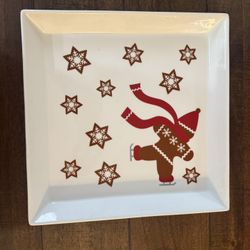 Crate and Barrel GINGERBREAD PLATTER 12"