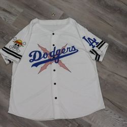 Strawhats - LUFFY - One Piece - Dodgers Baseball Jersey