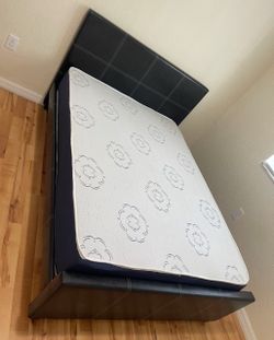 Full size bed frame with mattress all new furniture free delivery free installation