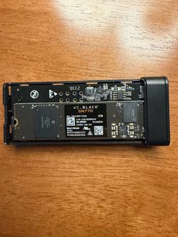WD Black 2TB NVMe with external case