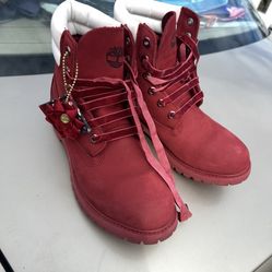 Red Timberland Boots 
