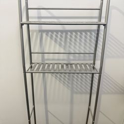 Metal Shelves Over Toilet