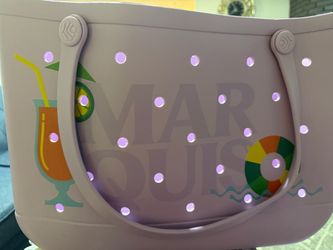 Bogg Bag Personalized Lavender Beach Tote